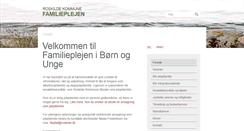 Desktop Screenshot of familieplejen.roskilde.dk