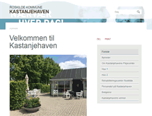 Tablet Screenshot of kastanjehaven.roskilde.dk