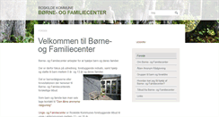 Desktop Screenshot of boerne-ogfamiliecenter.roskilde.dk