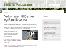 Tablet Screenshot of boerne-ogfamiliecenter.roskilde.dk