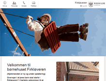 Tablet Screenshot of firkloeveren.roskilde.dk