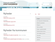 Tablet Screenshot of kristiansminde.roskilde.dk