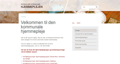 Desktop Screenshot of hjemmeplejen.roskilde.dk