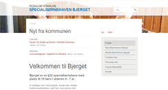 Desktop Screenshot of bjerget.roskilde.dk
