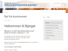 Tablet Screenshot of bjerget.roskilde.dk